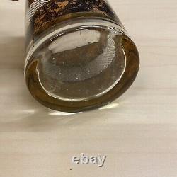7 Georges Briard Tortoise Gold Double Old Fashioned Glasses Set MCM 14 oz