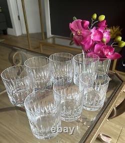 7 Mikasa Boardroom Crystal Double Old Fashioned Barware 4 Tall New