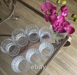 7 Mikasa Boardroom Crystal Double Old Fashioned Barware 4 Tall New