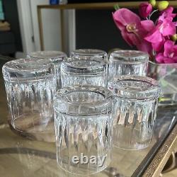 7 Mikasa Boardroom Crystal Double Old Fashioned Barware 4 Tall New