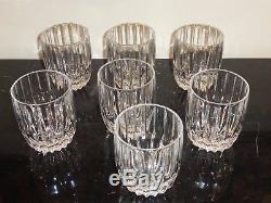 7 Mikasa Park Lane Crystal 5 3/4 Double Old Fashioned Tumblers