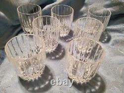 7 Mikasa Park Lane Double Old Fashioned Whiskey Crystal? Glasses