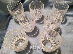 7 Mikasa Park Lane Double Old Fashioned Whiskey Crystal? Glasses