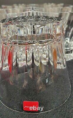7 Pc Set Baccarat Etna Crystal Double Old Fashioned Glasses in Original Box Sign