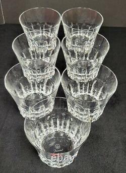 7 Pc Set Baccarat Etna Crystal Double Old Fashioned Glasses in Original Box Sign