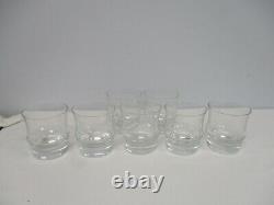 7 Signed Baccarat Double Old Fashioned Glasses
