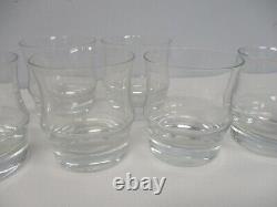 7 Signed Baccarat Double Old Fashioned Glasses