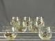 7 Vtg Ned Smith WATERFOWL Optic 3 1/2 14 Oz Double Old-Fashioned Roly Glasses
