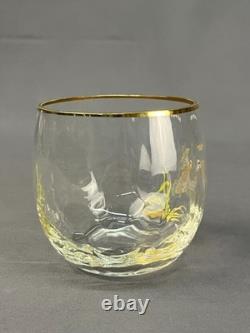 7 Vtg Ned Smith WATERFOWL Optic 3 1/2 14 Oz Double Old-Fashioned Roly Glasses