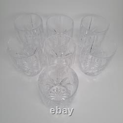 7 Waterford MARQUIS BROOKSIDE Oversized Double Old Fashioned Glasses Set 4 3/8