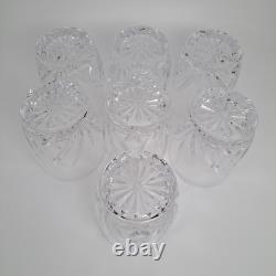 7 Waterford MARQUIS BROOKSIDE Oversized Double Old Fashioned Glasses Set 4 3/8