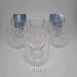 7 Waterford MARQUIS BROOKSIDE Oversized Double Old Fashioned Glasses Set 4 3/8
