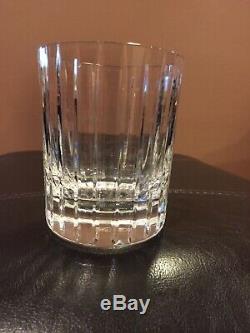 8 Baccarat Crystal Harmonie Double Old Fashioned Tumblers 4 1/8 Tall