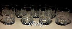 8 Baccarat Crystal Rotary Double Old Fashioned 12 Ounce Tumbler 4 1/8