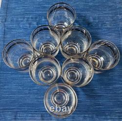 8 Eva Zeisel Platinum Black Stripe Double Old Fashioned Rocks Glasses Stockholm 8 Eva Zeisel Platinum Black Stripe Double Old Fashioned Rocks Glasses Stockholm