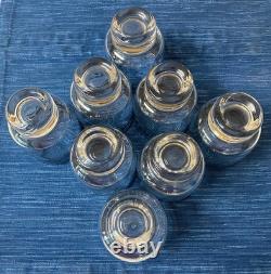 8 Eva Zeisel Platinum Black Stripe Double Old Fashioned Rocks Glasses Stockholm 8 Eva Zeisel Platinum Black Stripe Double Old Fashioned Rocks Glasses Stockholm