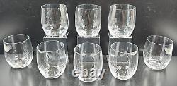 8 Mikasa Stephanie Executive Double Old Fashioned Glasses Set Ribbed Optical Lot