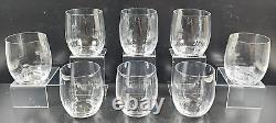 8 Mikasa Stephanie Executive Double Old Fashioned Glasses Set Ribbed Optical Lot