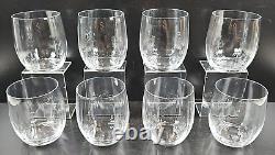 8 Mikasa Stephanie Executive Double Old Fashioned Glasses Set Ribbed Optical Lot