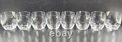 8 Mikasa Stephanie Executive Double Old Fashioned Glasses Set Ribbed Optical Lot