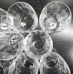 8 Mikasa Stephanie Executive Double Old Fashioned Glasses Set Ribbed Optical Lot