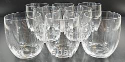 8 Mikasa Stephanie Executive Double Old Fashioned Glasses Set Ribbed Optical Lot