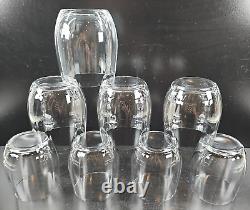 8 Mikasa Stephanie Executive Double Old Fashioned Glasses Set Ribbed Optical Lot