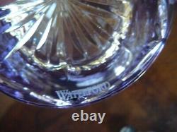 (8) NEW Waterford SNOWFLAKE Cut To Clear Lavender Double Old Fashioned Glasses