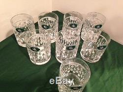 8 PC RALPH LAUREN Aston Double Old Fashioned 24% Lead Crystal Glasses NWT