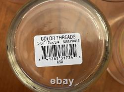 8 Studio Nova Color Threads Double Old Fashioned Glasses NEW IN BOX 17 Fl Oz