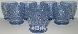 8 Villeroy & Boch Crystal Boston Blue 12 Ounce Double Old Fashioned DOF Tumbler