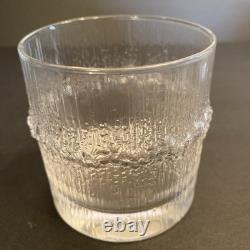 8 Vintage Iittala Finland Niva 12oz Double Old Fashioned Glasses Tapio Wirkkala