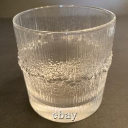 8 Vintage Iittala Finland Niva 12oz Double Old Fashioned Glasses Tapio Wirkkala