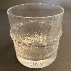 8 Vintage Iittala Finland Niva 12oz Double Old Fashioned Glasses Tapio Wirkkala