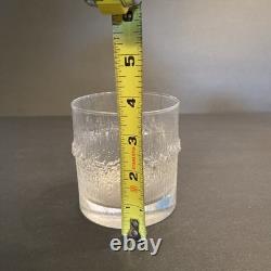 8 Vintage Iittala Finland Niva 12oz Double Old Fashioned Glasses Tapio Wirkkala
