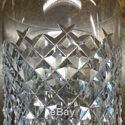 8 Waterford Crystal Alana Double Old Fashioned Tumbler Glasses Vintage, EUC