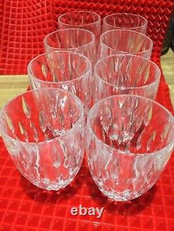 8 Waterford Marquis Rainfall Double Old Fashioned Glass tumbler