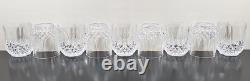 9 Cristal D'Arques Longchamp Clear 3.75 Double Old Fashioned Set Rocks Bar Lot