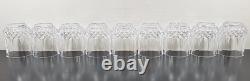 9 Cristal D'Arques Longchamp Clear 3.75 Double Old Fashioned Set Rocks Bar Lot