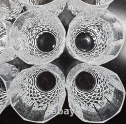9 Cristal D'Arques Longchamp Clear 3.75 Double Old Fashioned Set Rocks Bar Lot
