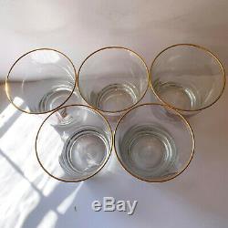 Abercrombie & Fitch x5 Fox Double Old Fashioned Glasses Cyril Gorainoff Vtg