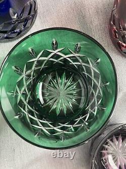 Ajka ARABELLA Cut To Clear Double Old Fashioned Rocks Set NEW-Excellent