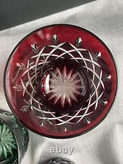 Ajka ARABELLA Cut To Clear Double Old Fashioned Rocks Set NEW-Excellent