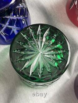Ajka ARABELLA Cut To Clear Double Old Fashioned Rocks Set NEW-Excellent