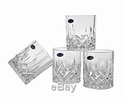 Amlong Crystal Lead Free Double Old Fashioned Crystal Glass, Set of 4