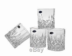 Amlong Crystal Lead Free Double Old Fashioned Crystal Glass Set of 4