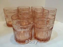 Anchor Hockng VTG 8 pc. Double Old Fashioned Annapolis Rosewater 12oz Bar Ware