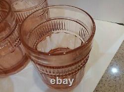 Anchor Hockng VTG 8 pc. Double Old Fashioned Annapolis Rosewater 12oz Bar Ware
