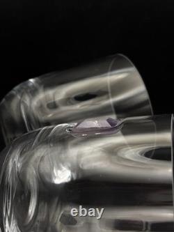 Anna New York Elevo Double Old Fashioned Glasses Set of 2 Crystal Agate Stones