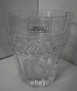 Austrian HEAVY24% lead CRYSTAL Braid Motif Double Old Fashioned Whiskey Glasses